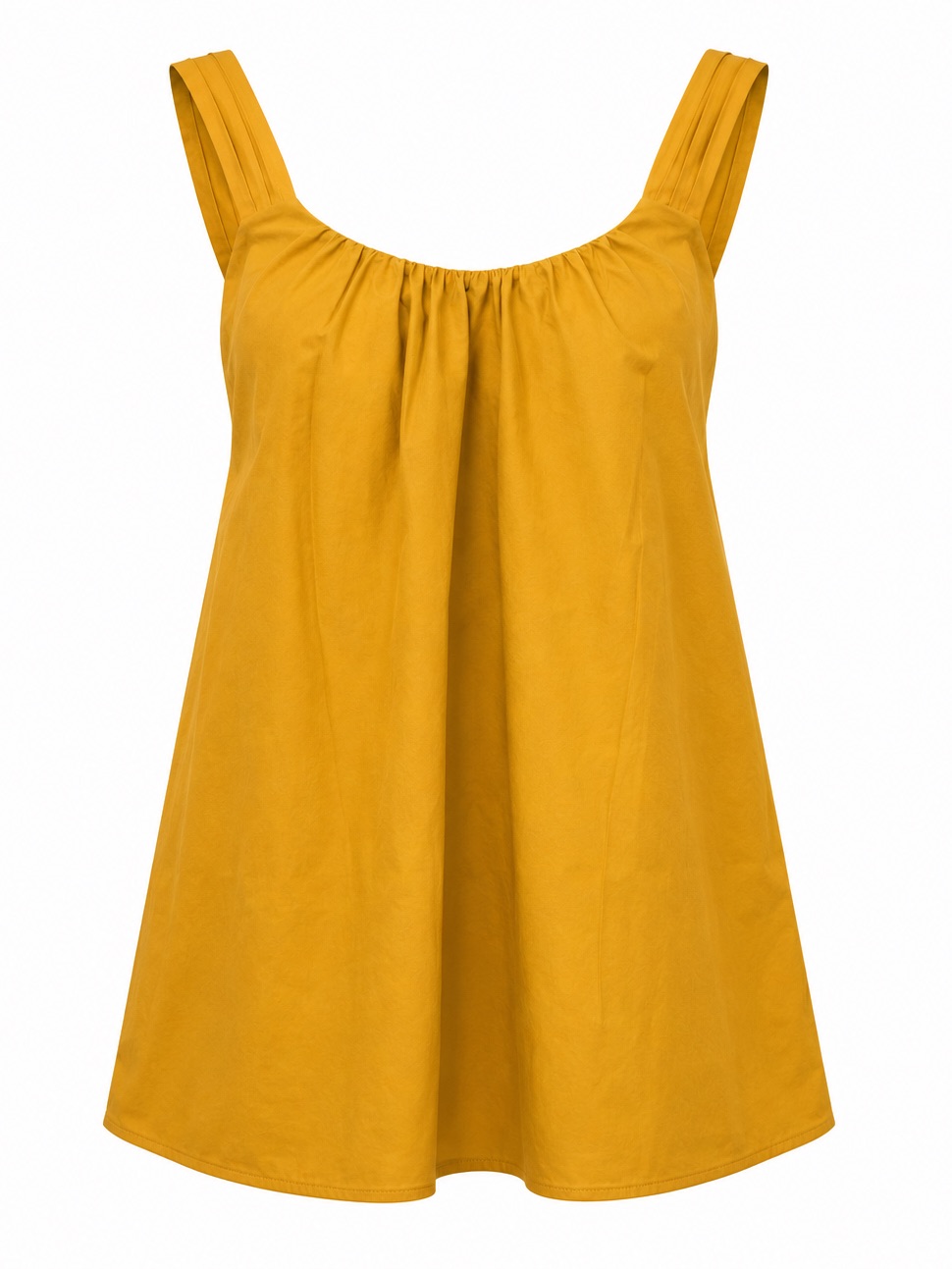 Banana Republic Mustard Sleeveless Swing Tank